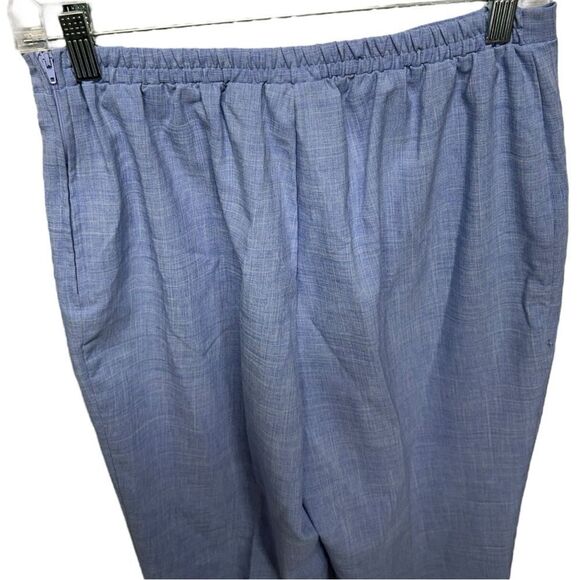 Vintage Sag Harbor Light Blue Suit Set Matching Blazer High Waisted Pants Suit - Picture 6 of 15